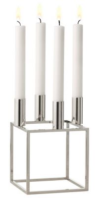 Kubus 4 Kerzenständer by Lassen Nickel